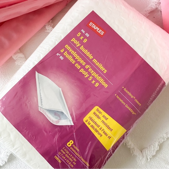 48 barbie pink and white poly bubble envelopes - Picture 2 of 3